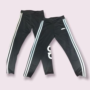 Black Adidas leggings In Size 10/12 In Girls